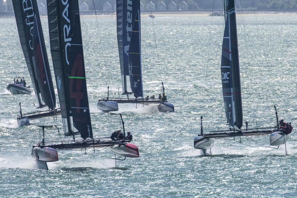 Portsmouth (GBR), 35th America's Cup, Louis Vuitton America's Cup World Series Portsmouth 2015, Training Day 1 © ACEA /Gilles Martin-Raget