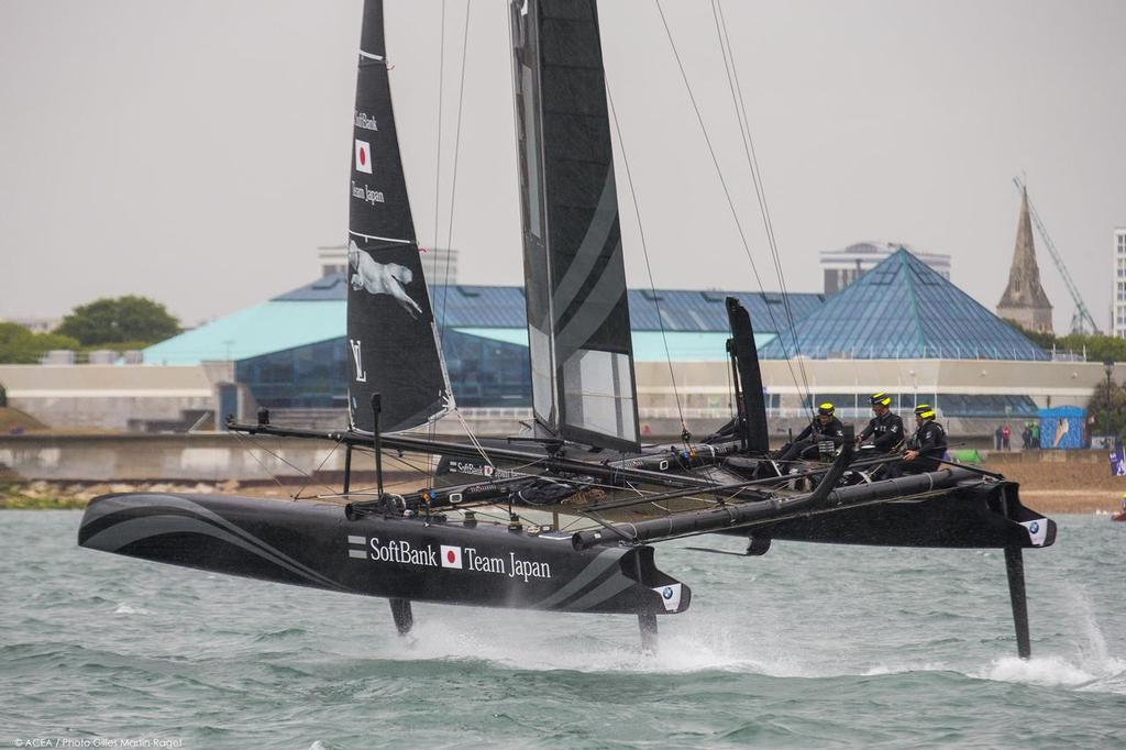 24/07/2015, Portsmouth (GBR), 35th America's Cup, Louis Vuitton America's Cup World Series Portsmouth 2015, Official Training 2 photo copyright ACEA /Gilles Martin-Raget taken at  and featuring the  class