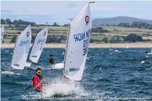 Practice race - 2015 Magic Marine Optimist European Championship photo copyright Alan Dop www.sportsimages.wales taken at  and featuring the  class