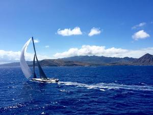 RIO100 crosses the finish line off Diamond Head, Hawaii photo copyright SW taken at  and featuring the  class