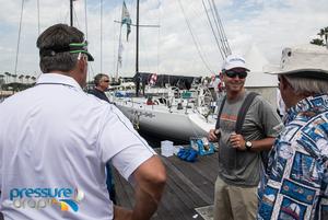 John Sangmeister chats with Brent Rhune - 2015 Transpac photo copyright pressure-drop.us taken at  and featuring the  class