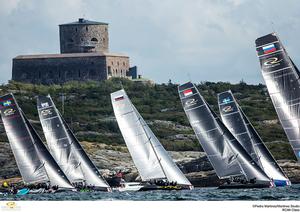 RC44 fleet racing in Marstrand photo copyright MartinezStudio.es taken at  and featuring the  class