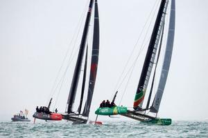 Groupama - Americas Cup World Series Portsmouth 2015 photo copyright Yvan Zedda / Groupama Team France taken at  and featuring the  class