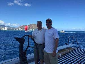 Owner Manouch moshayedi and tactician Gavin Brady - 2015 Transpac - RIO Racing USA photo copyright SW taken at  and featuring the  class