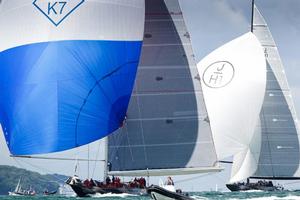 Velsheda was the winning J Class yacht in the RYS Bicentenary International Regatta. The three J's included Ranger and Lionheart, making a fine spectacle on the Solent during the week photo copyright Paul Wyeth / www.pwpictures.com http://www.pwpictures.com taken at  and featuring the  class