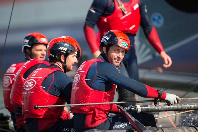 Land Rover BAR lead by Skipper, Ben Ainslie - 2015 America's Cup World Series © Lloyd Images