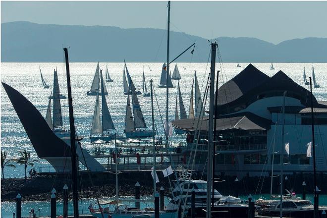 Fleet finishing off Hamilton Is Yacht Club - IRC Australian Championship 2015 © Andrea Francolini