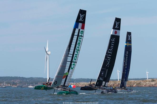 An initial tricky day in Sweden - 2015 America's Cup World Series © ACEA /Gilles Martin-Raget