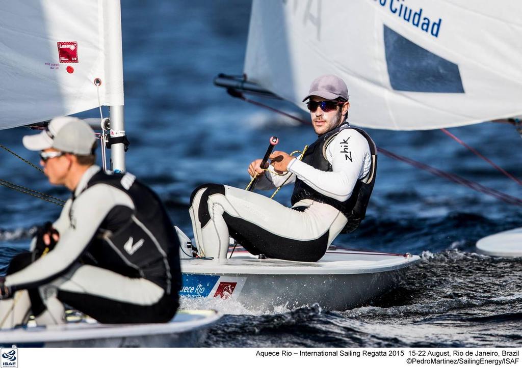 Mens Singlehander Laser  - Day 1 2015 Pre-Olympics - Rio de Janeiro photo copyright ISAF  taken at  and featuring the  class