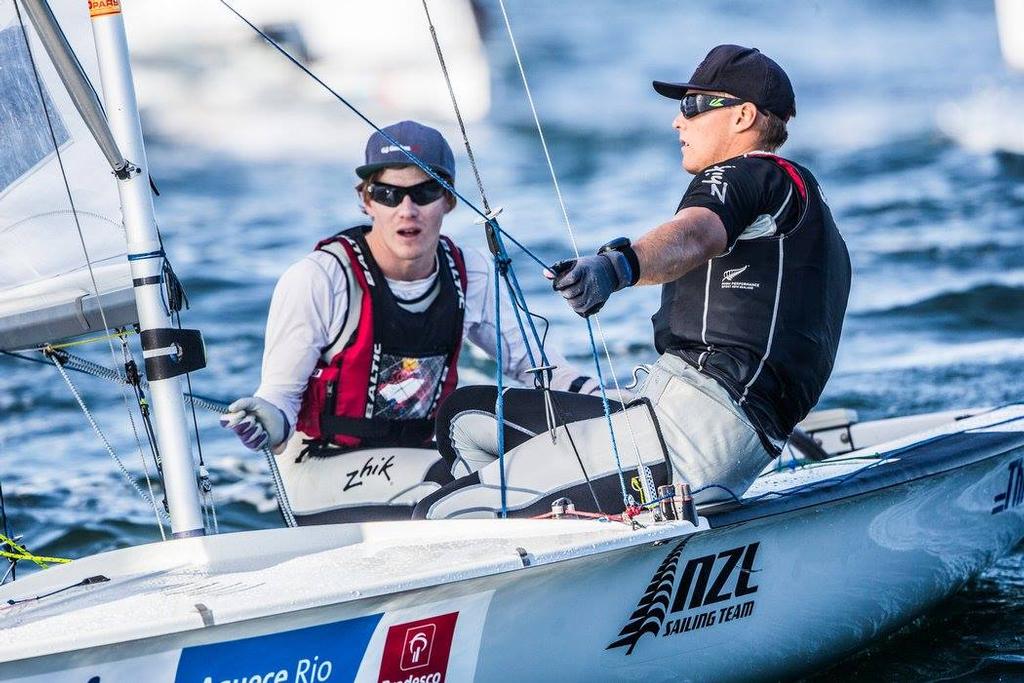 Mens 470 - Day 2 - 2015 Pre-Olympics - Rio de Janeiro photo copyright Yachting NZ/Sailing Energy http://www.sailingenergy.com/ taken at  and featuring the  class