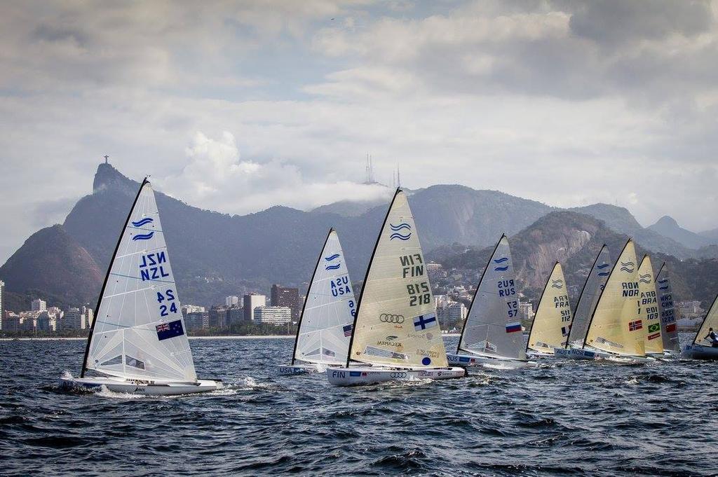 Finn - Day 6 of the Pre-Olympics photo copyright Sailing Energy/ISAF taken at  and featuring the  class