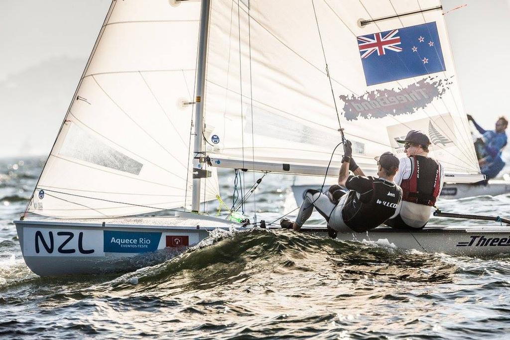 Mens 470 - Day 2 - 2015 Pre-Olympics - Rio de Janeiro © Yachting NZ/Sailing Energy http://www.sailingenergy.com/