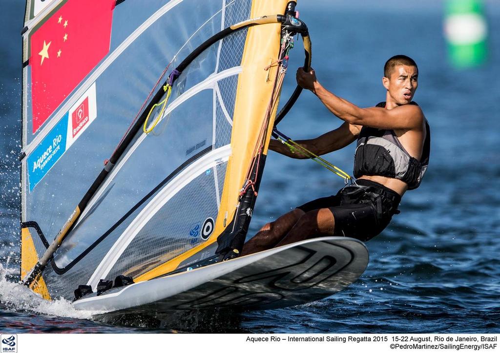 Mens RS:X Windsurfer  - Day 1 2015 Pre-Olympics - Rio de Janeiro photo copyright ISAF  taken at  and featuring the  class