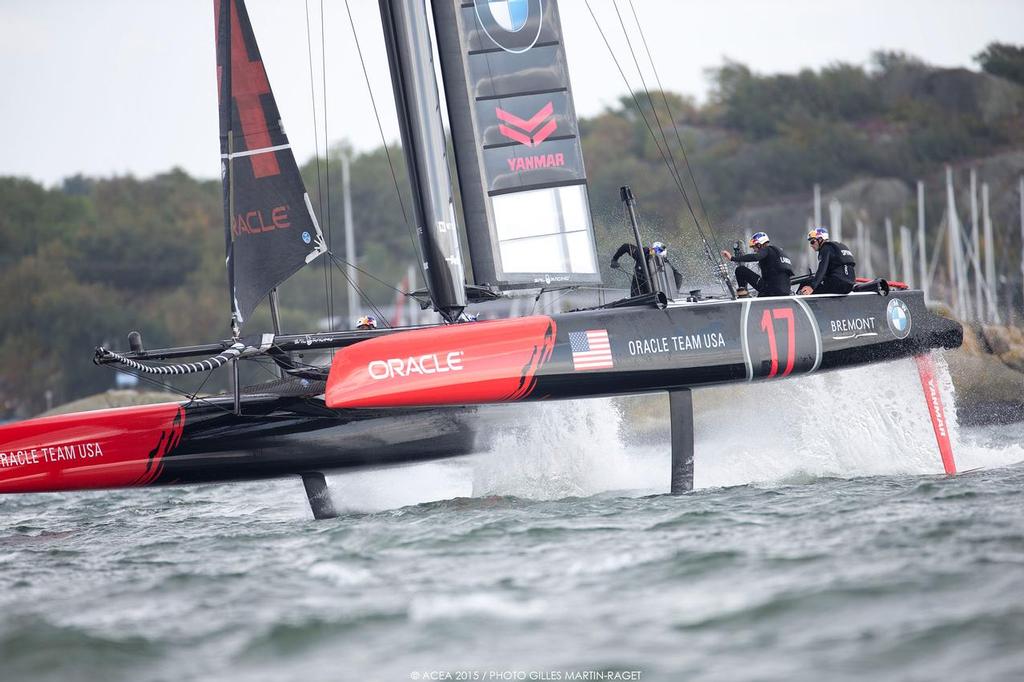 35th America's Cup, Louis Vuitton America's Cup World Series Gothenburg 2015, Tech Day, photo copyright ACEA /Gilles Martin-Raget taken at  and featuring the  class