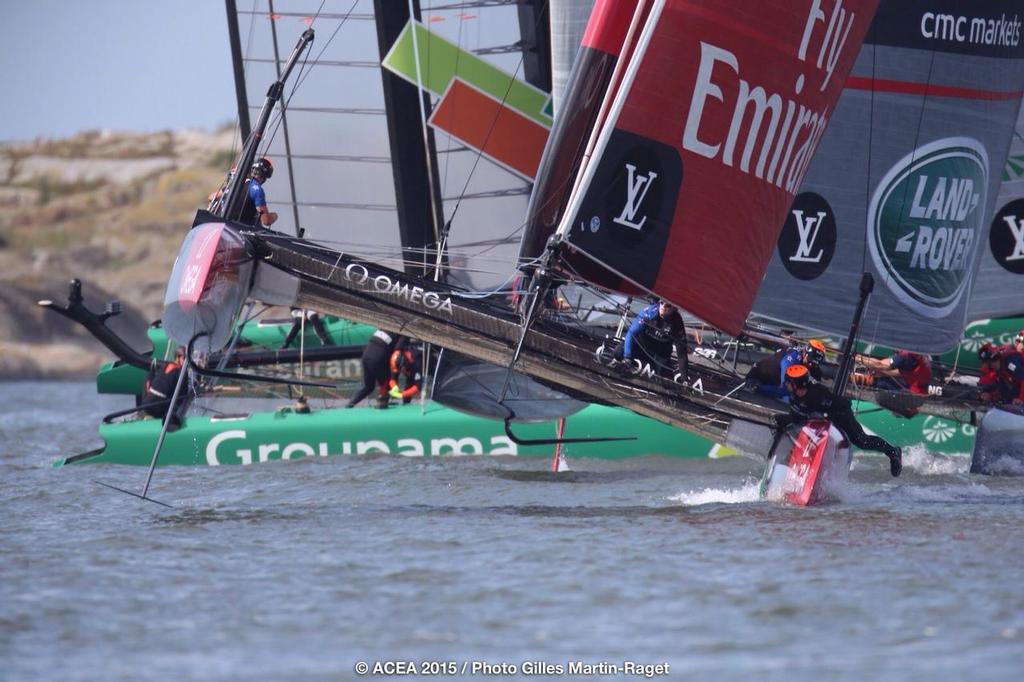 30 August 2015, Gothenburg (SWE), 35th America's Cup, Louis Vuitton America's Cup World Series Gothenburg 2015, Race Day 2 photo copyright ACEA /Gilles Martin-Raget taken at  and featuring the  class