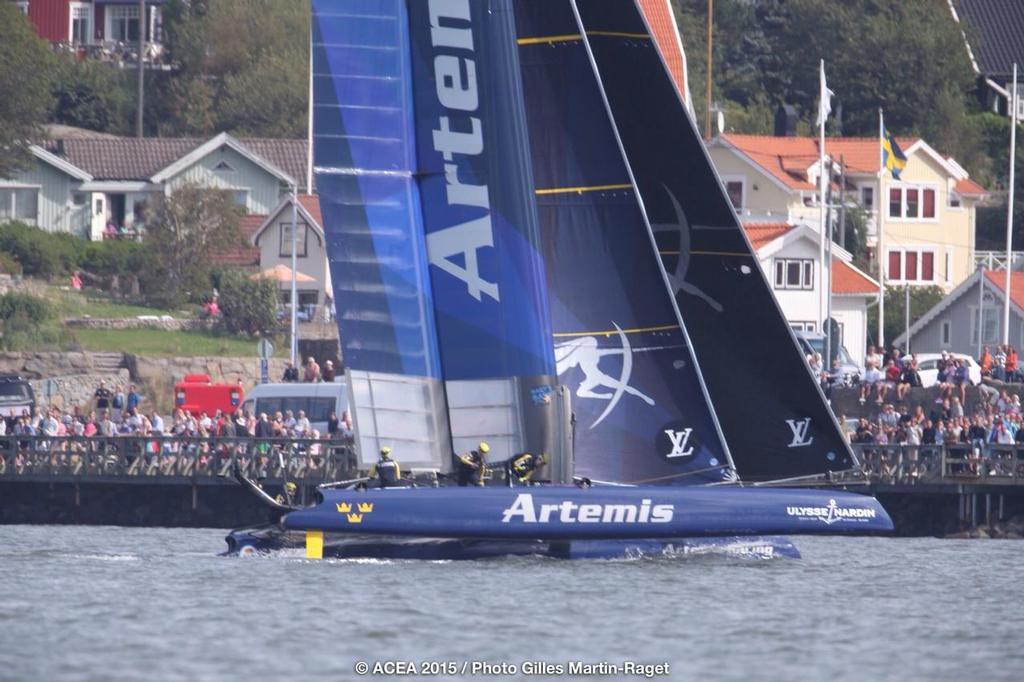 30 August 2015, Gothenburg (SWE), 35th America's Cup, Louis Vuitton America's Cup World Series Gothenburg 2015, Race Day 2 photo copyright ACEA /Gilles Martin-Raget taken at  and featuring the  class