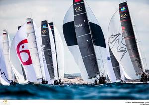 RC44 fleet racing downwind - 2015 RC44 Marstrand Cup photo copyright  Pedro Martinez / Martinez Studio / RC44 taken at  and featuring the  class
