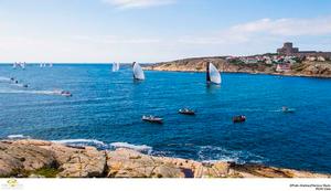 RC44 fleet racing in Marstrand fjord - 2015 RC44 Marstrand Cup photo copyright  Pedro Martinez / Martinez Studio / RC44 taken at  and featuring the  class
