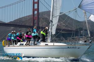 Fleet in action - 2015 YRA Second Half Opener photo copyright www.pressure-drop.us taken at  and featuring the  class