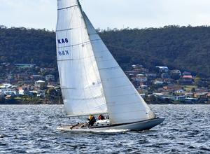 Juana,  a modern Eight Metre class yacht, won Division 1 overall at the BYC Winter Series. - Bellerive Yacht Club Winter Series 2015 photo copyright Peter Watson taken at  and featuring the  class