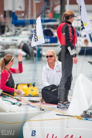While competition on the race course has been red hot, the social aspect is also an important part of this regatta - 2015 Etchells Invitational Regatta - Gertrude Cup photo copyright Emma Louise Wyn Jones Photography taken at  and featuring the  class