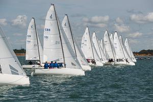 The largest fleet of J/70s that have ever raced in the United Kingdom photo copyright WB-photo.com taken at  and featuring the  class