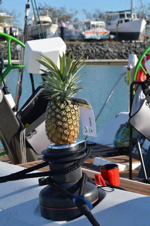 The pineapple is a customary finish gift photo copyright Keppel Bay Marina taken at  and featuring the  class