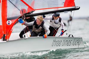 Tardew-Simes (29er) - 2015 RYA ISAF Youth Worlds Selection Event photo copyright  Paul Wyeth / RYA http://www.rya.org.uk taken at  and featuring the  class