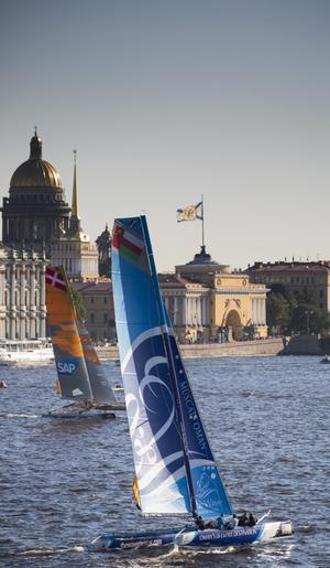 The Extreme Sailing Series 2015 Act 6. St Petersburg. Russia presented by SAP photo copyright Lloyd Images taken at  and featuring the  class