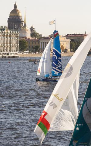  The Extreme Sailing Series 2015 Act 6. St Petersburg. Russia presented by SAP photo copyright Lloyd Images taken at  and featuring the  class