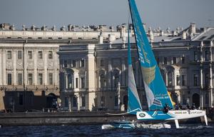 Act 6 - St Petersburg, Russia - 2015 Extreme Sailing Series photo copyright Lloyd Images taken at  and featuring the  class