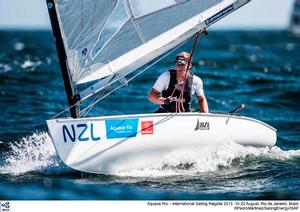 Josh Junior NZL - Finn class - 2015 Aquece Rio - International Sailing Regatta photo copyright Pedro Martinez / Sailing Energy / World Sailing taken at  and featuring the  class