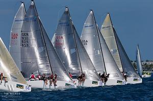 Melges 24's on the start photo copyright Tim Wilkes taken at  and featuring the  class