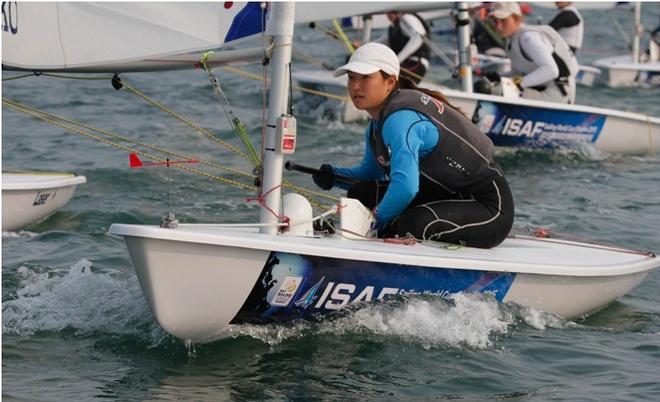 Another day of light breeze and testing current - ISAF Sailing World Cup Qingdao © ISAF 