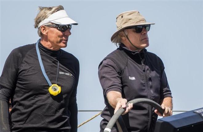 Jochen SCHÜMANN and Thomas Bscher onboard Open Season (GBR) - 2015 Maxi Yacht Rolex Cup ©  Rolex / Carlo Borlenghi http://www.carloborlenghi.net