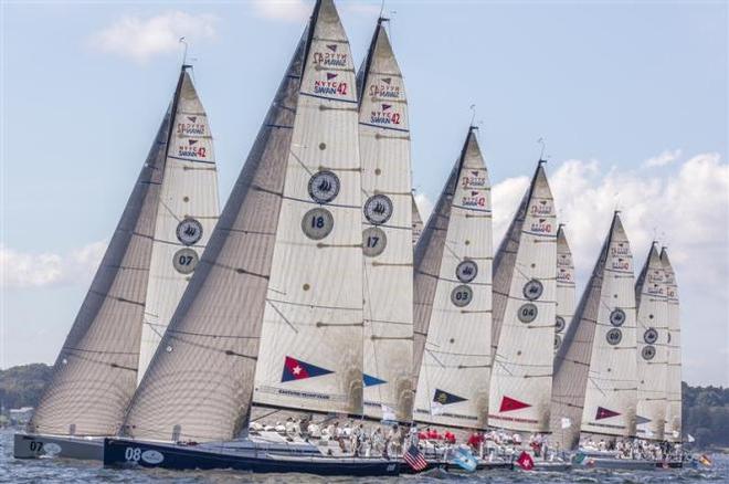 The start of the 11th race - 2015 Rolex New York Yacht Club Invitational Cup ©  Rolex/Daniel Forster http://www.regattanews.com