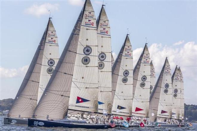 The start of the 11th race - Rolex New York Yacht Club Invitational Cup 2015 ©  Rolex/Daniel Forster http://www.regattanews.com