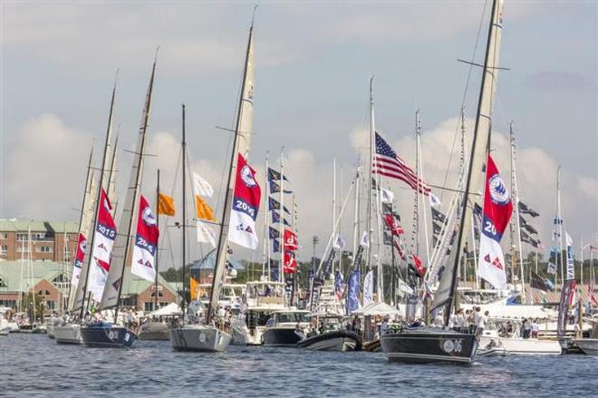 Parade of nations on last race day - 2015 Rolex New York Yacht Club Invitational Cup ©  Rolex/Daniel Forster http://www.regattanews.com