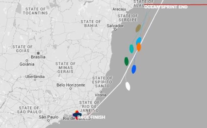 Current positions - 2015-16 Clipper Round the World Yacht Race © Clipper Ventures