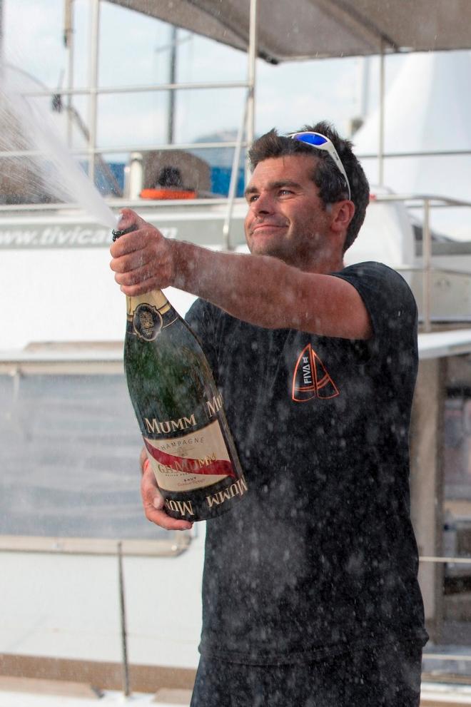 Alexis Loison, skipper du Figaro Groupe Fiva, vainqueur du Grand Prix Metropole Nice Cote d Azur - Course 3 - 2015 Generali Solo © Alexis Courcoux
