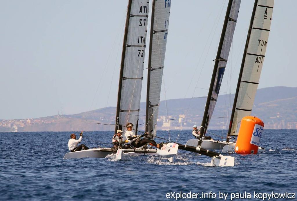  - 2015 Int A-Cat Worlds, Punta Ala, Day 1 photo copyright Paula Kopylowicz / Exploder.info http://www.exploder.info taken at  and featuring the  class