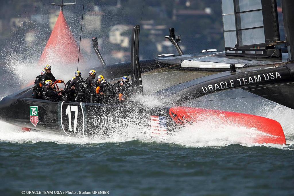 The AC72's pulled a big following on YouTube for the final race of the 34th Match in San Francisco © Guilain Grenier Oracle Team USA http://www.oracleteamusamedia.com/