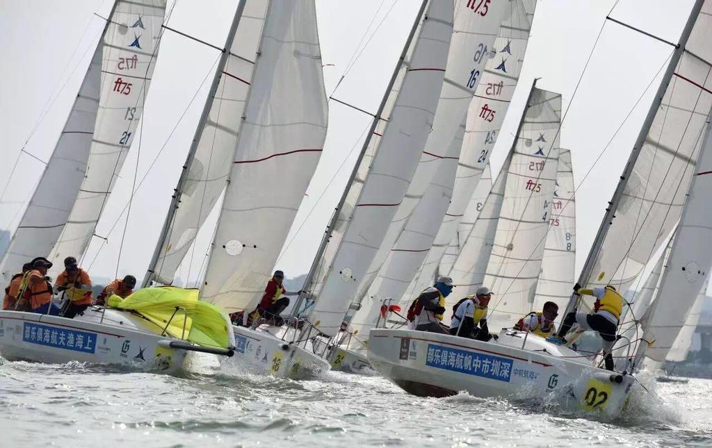 China Club Challenge Match 2015 - Stage 1, fleet racing © Holly Chen
