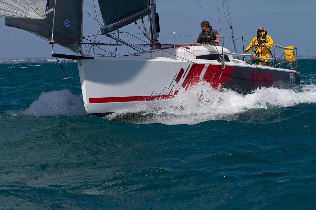 The double hander Kraken took fastest time and both handicap wins in her division. © Bernie Kaaks