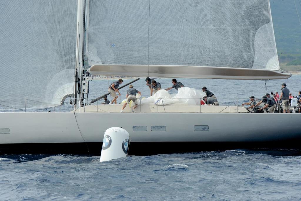 Racing day one of the Les Voiles de St. Tropez, September 28, 2015 in Saint-Tropez, France - Photo by Linda Wright photo copyright SW taken at  and featuring the  class