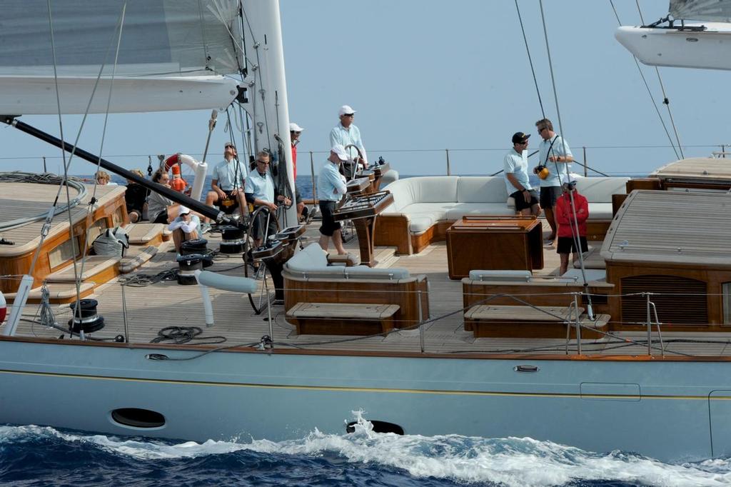 Racing day one of the Les Voiles de St. Tropez, September 28, 2015 in Saint-Tropez, France - Photo by Linda Wright photo copyright SW taken at  and featuring the  class