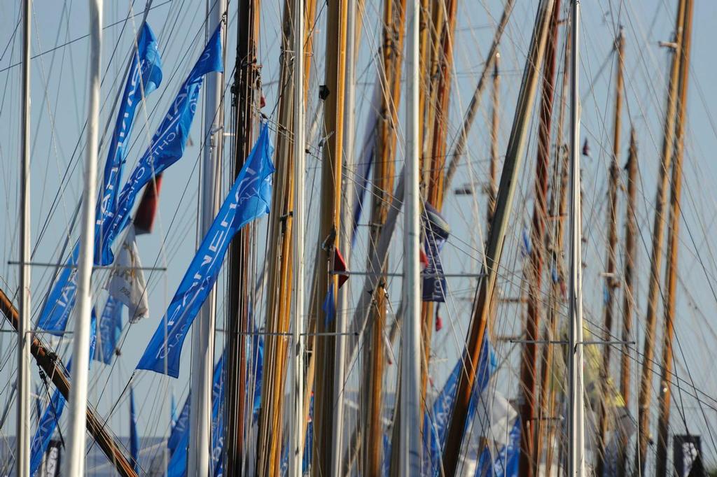 Classic Wooden boats start racing September 22, 2015 at the Classic Yachts Challenge sponsored by Panerai in the Regates Royales in Cannes, France.  Photo by Linda Wright © SW