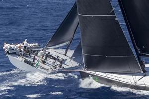 Alegre (GBR8728R) and Robertissima III (GBR7236R) - 2015 Maxi Yacht Rolex Cup photo copyright  Rolex / Carlo Borlenghi http://www.carloborlenghi.net taken at  and featuring the  class