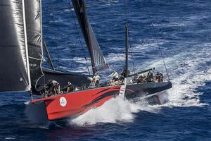 Jim Clark's 100ft Comanche (USA) was first back to Porto Cervo after tearing around the 38 nautical mile coastal race photo copyright  Rolex / Carlo Borlenghi http://www.carloborlenghi.net taken at  and featuring the  class