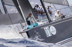 Bella Mente (USA) leading Robertissima III (CAY) in Maxi 72 Division - 2015 Maxi Yacht Rolex Cup photo copyright  Rolex / Carlo Borlenghi http://www.carloborlenghi.net taken at  and featuring the  class